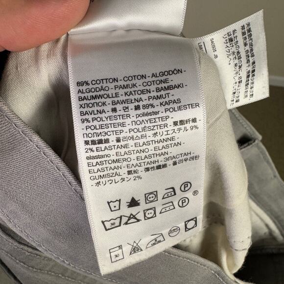 Levis Classic Crop Denim Gray Jeans US Women's 16 Plus - Picture 6 of 8